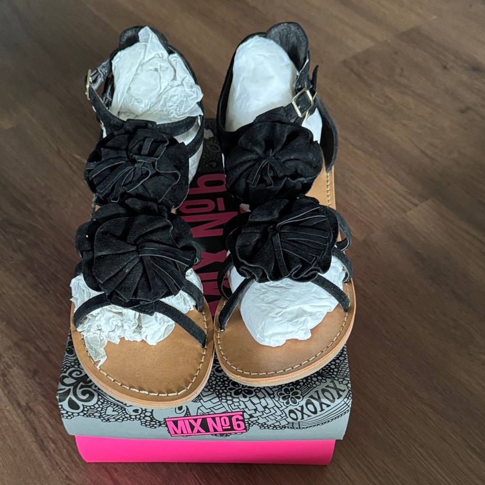 Mix No 6 Black Women's Sandals
